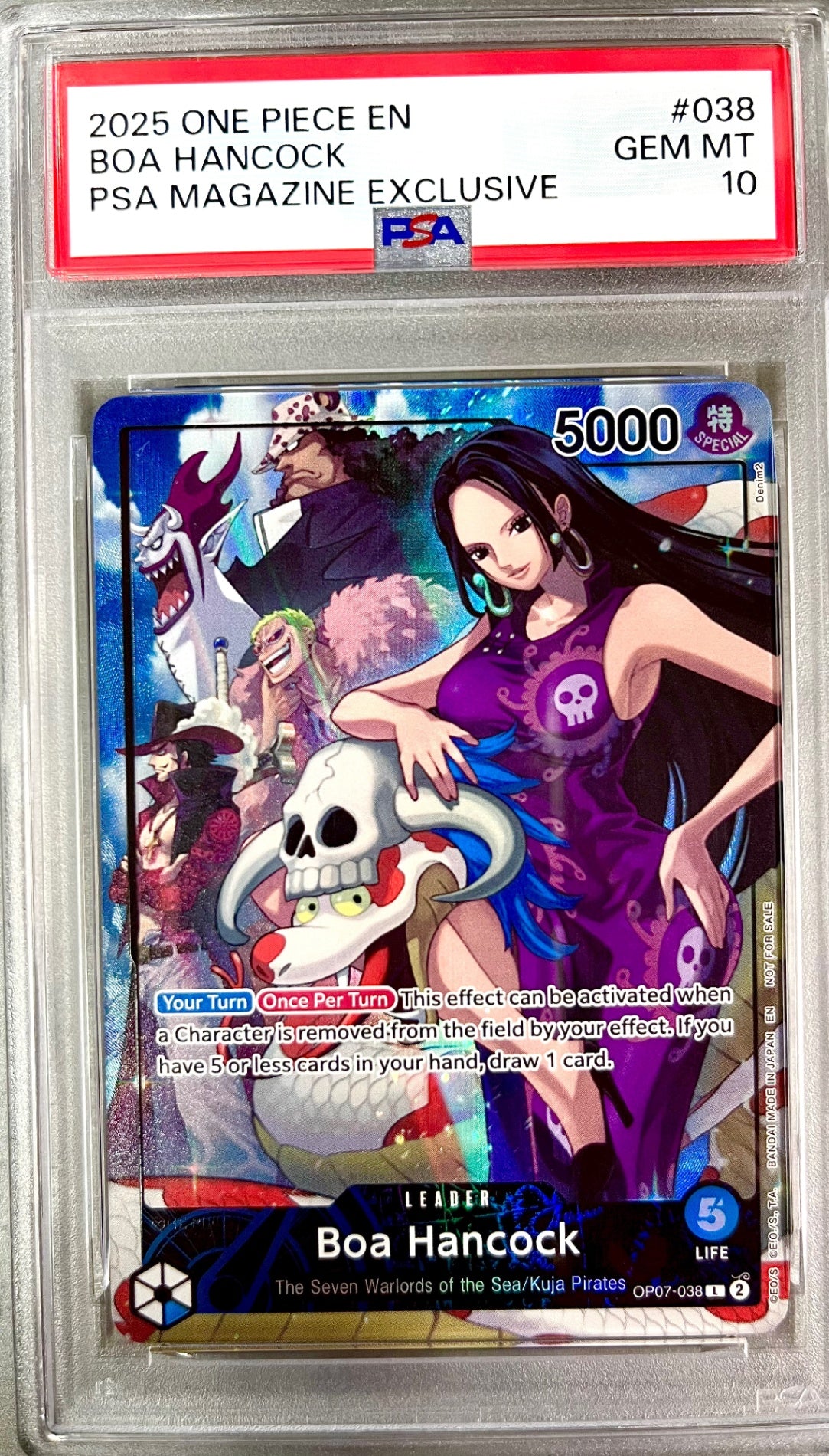 【レア】★OP07-038 PSAマガジン ハンコック 鑑定品