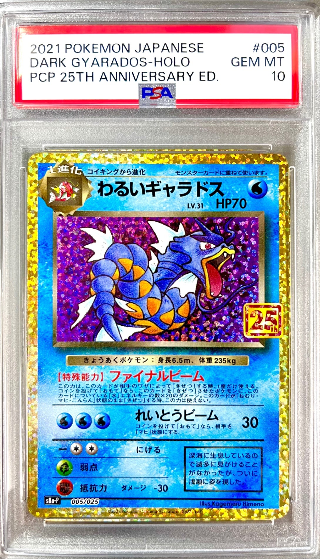 PSA10】わるいギャラドス PROMO 005/025 25th ANNIVERSARY edition