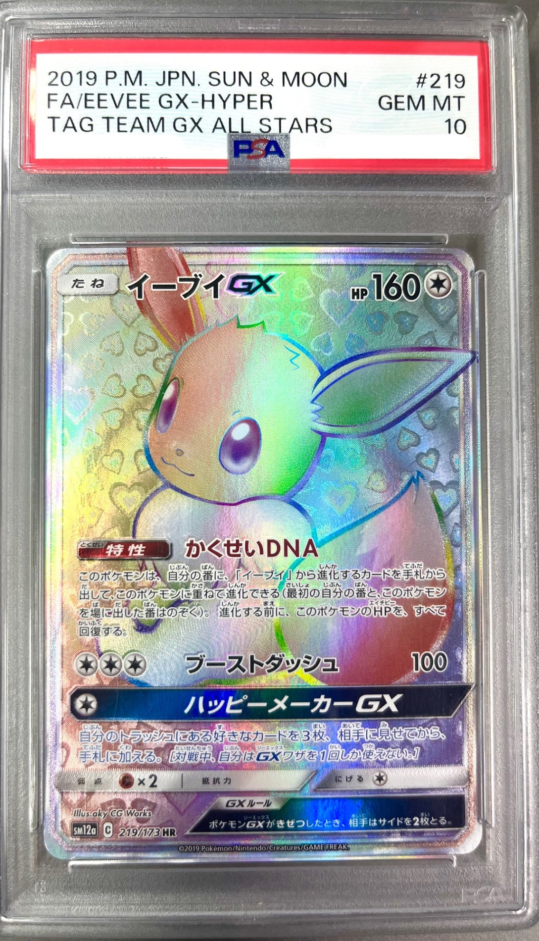 ★219/173/SM12A/B イーブイGX 鑑定品