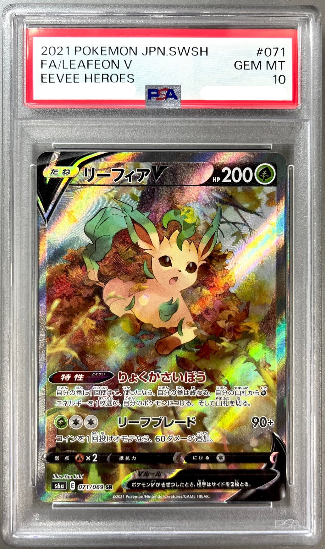 ★071/069/S6A/B リーフィアV 鑑定品