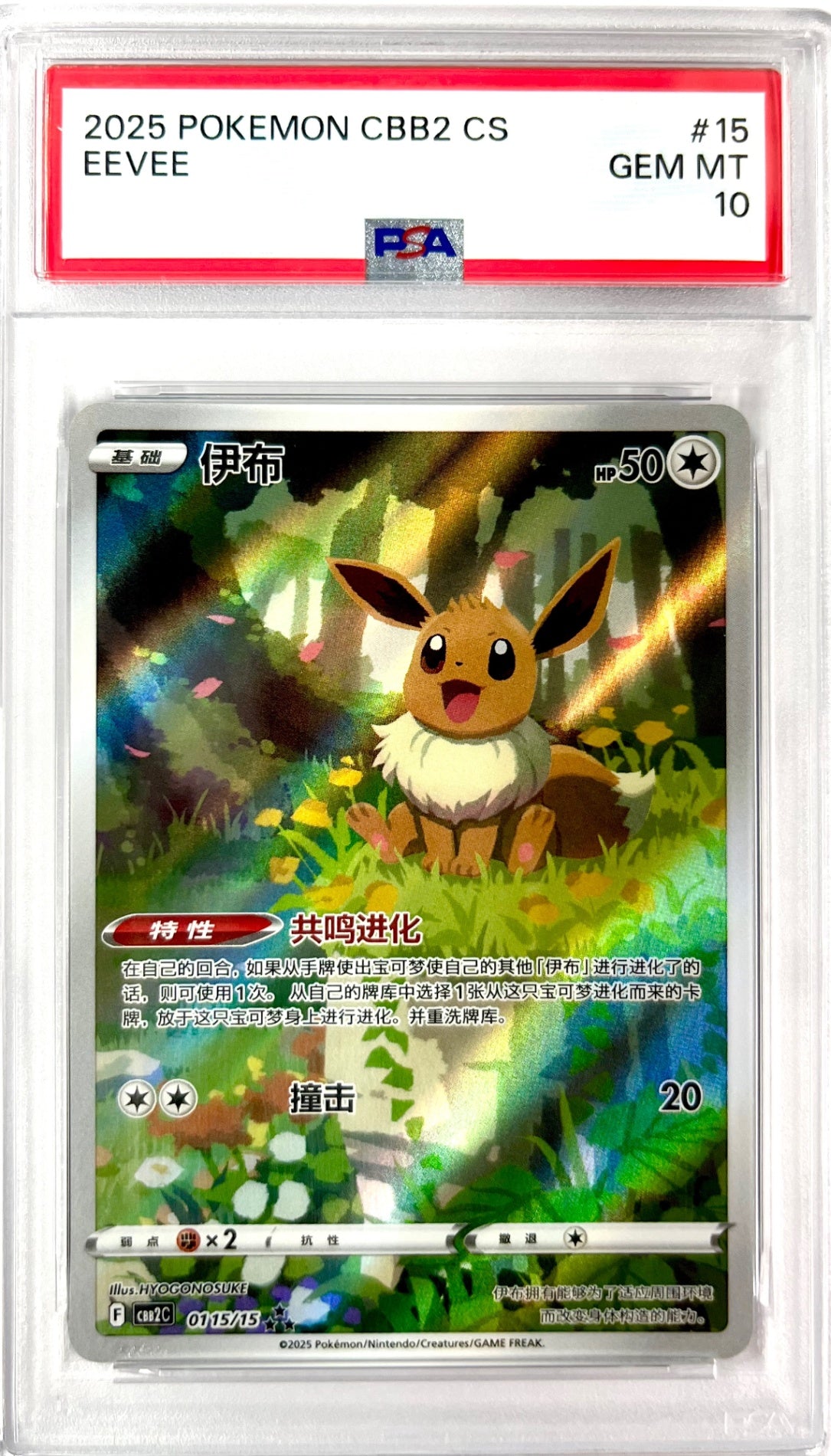 ★01　15　15　イーブイ　中国版AR 　鑑定品