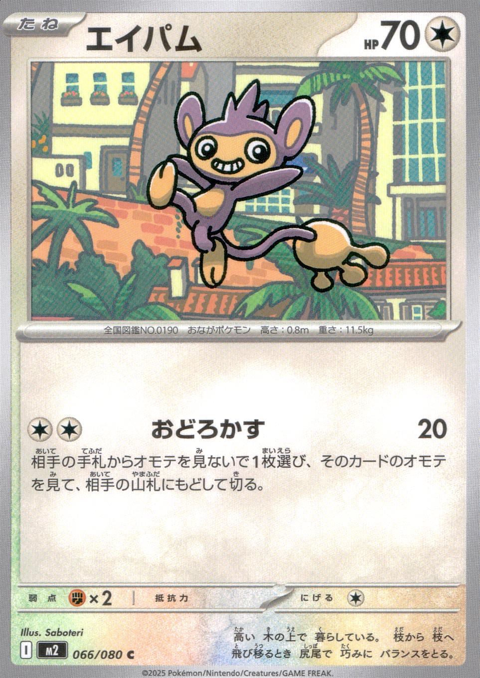 ☆066/080 Aipom
