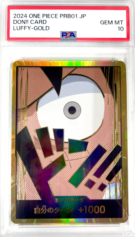★DON/CARD/60H2 金枠)ドン!!カード(モンキー・D・ルフィ)　鑑定品